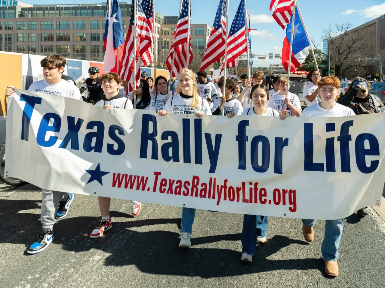 The "Rally for Life" march at the Texas State Capitol in Austin in January. Even groups that support abortion are asking for more clarity on exceptions to the state's abortion bans.