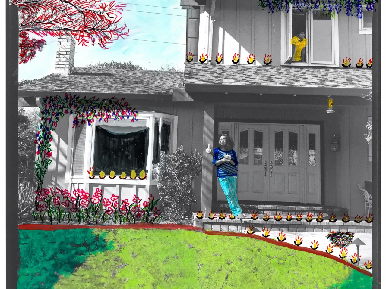 How the pandemic led this documentary photographer to make her work more collaborative 7 Manju Ramachandran stands in the front yard of her Sunnyvale, Calif., home with her son, Varun.