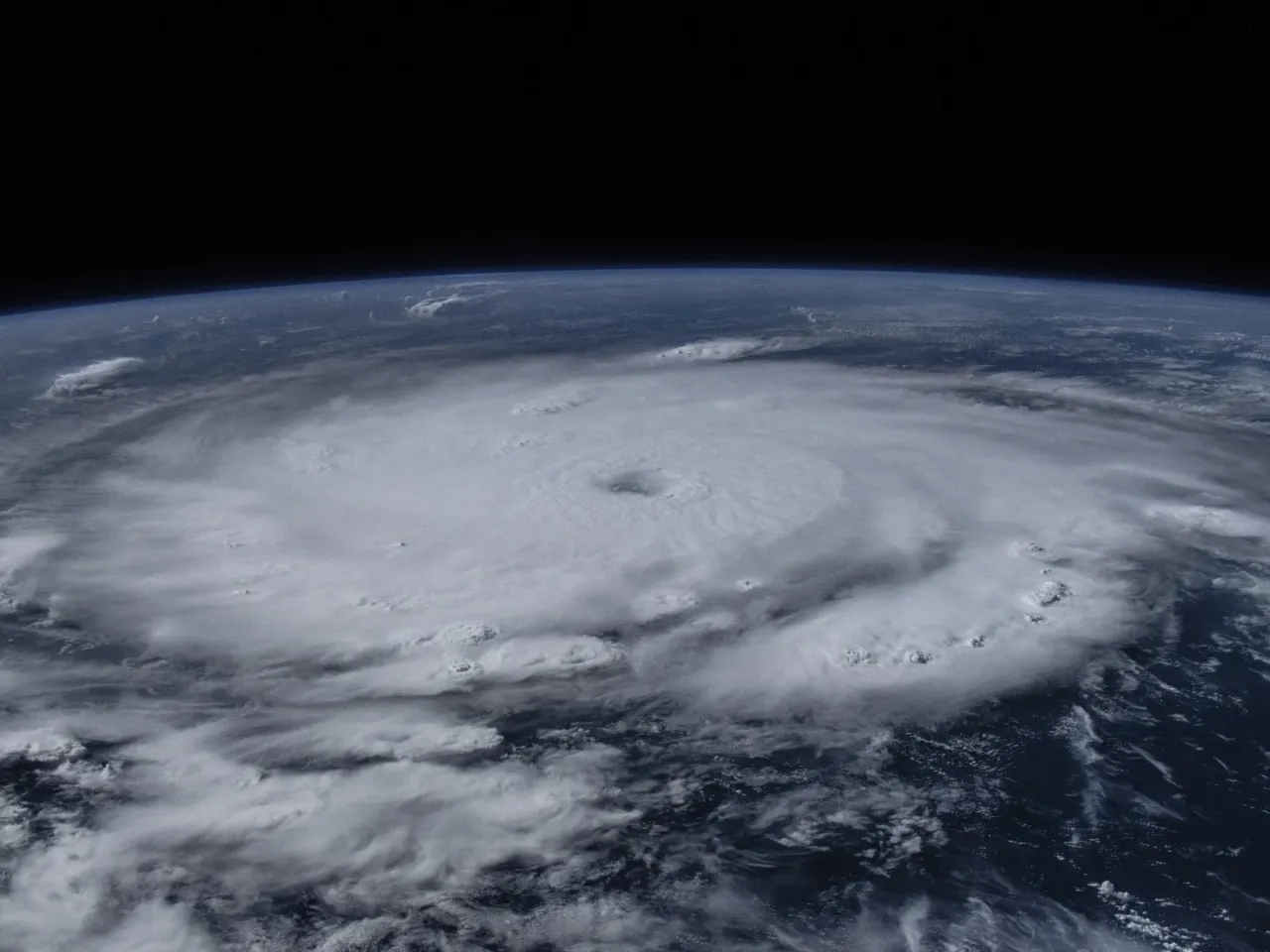This image provided by NASA shows Hurricane Beryl from the International Space Station on Sunday, July 1, 2024. Beryl was roaring toward Jamaica on Wednesday, July 3, with islanders scrambling to make preparations after the powerful Category 4 storm earlier killed at least six people and caused significant damage in the southeast Caribbean.