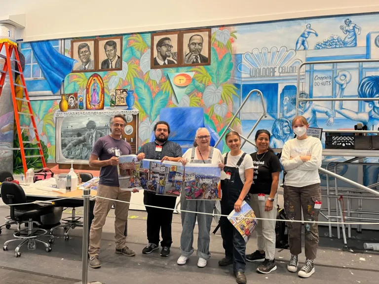 The half-mile long Great Wall of Los Angeles mural is getting longer
