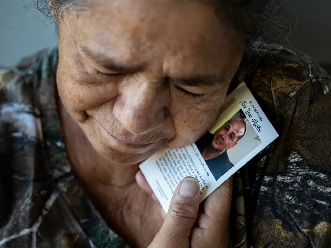 Trench collapses have killed hundreds of workers in the U.S. over the last decade 7 Maria del Carmen Martin, 69, holds a memorial card from the funeral of her late son, Jack Martin, a journeyman plumber who died in a workplace accident in 2019 when a trench that he was laying pipe in collapsed.