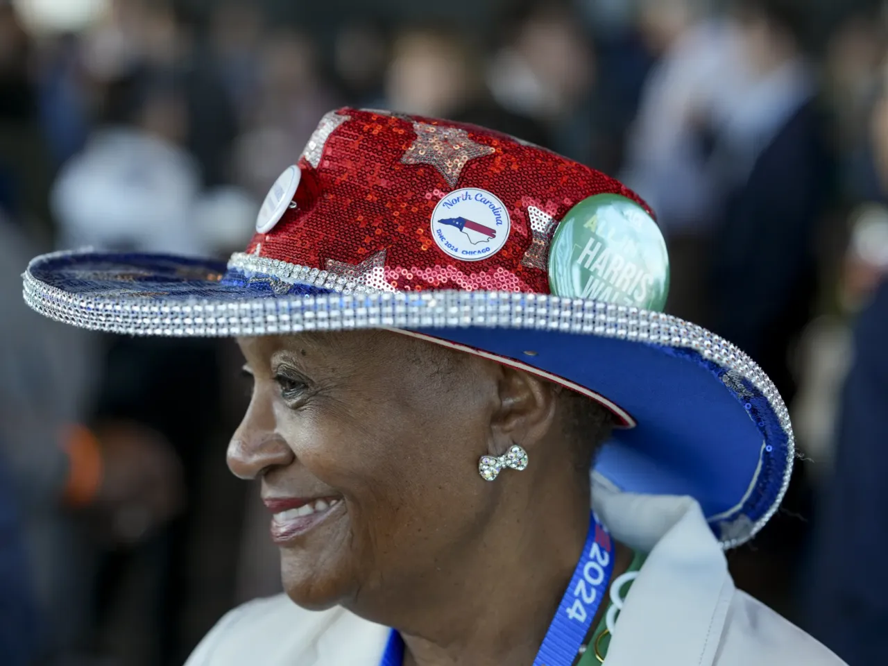 What we saw at the DNC in Chicago 12 Doris Wallace, a board member for the North Carolina League of Conservation Voters, attends the “Climate Voters Go All In” event in Chicago, during the DNC.