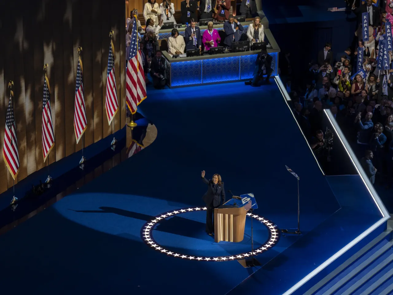 What we saw at the DNC in Chicago 13 Vice President Kamala Harris speaks on the last night of the DNC.