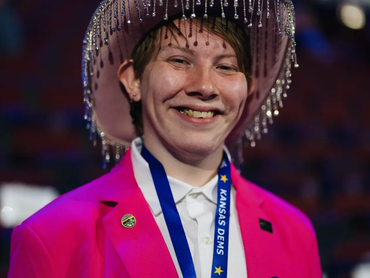 At last week's DNC, even the fashion choices carried political messaging 1 Raiden Gonzalez wanted to go with an all-pink theme for his outfit.