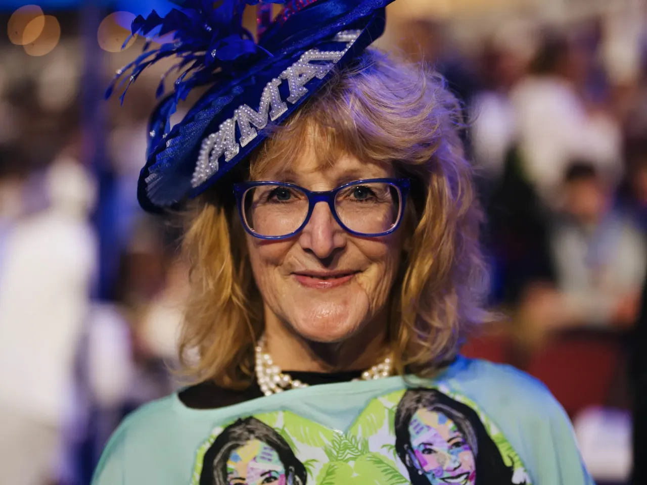 At last week's DNC, even the fashion choices carried political messaging 5 Kelly Jacobs poses for a portrait on the final night of the DNC.