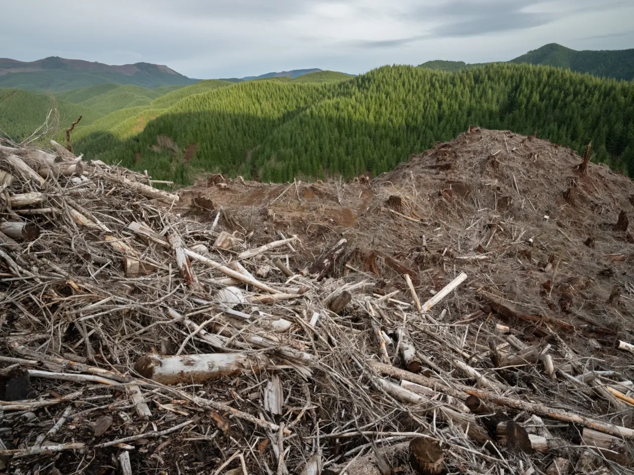 A photographer captures life in America’s last remaining old-growth forests 3 A clear-cut forest in Oregon’s Coast Range Forest. Recent research and analysis has shown that industrial logging practices impact both water quality and quantity. In Oregon’s Coast Range, stream flow was found to decrease by 50% on tree plantations that were cut on 40- to 50-year rotations.