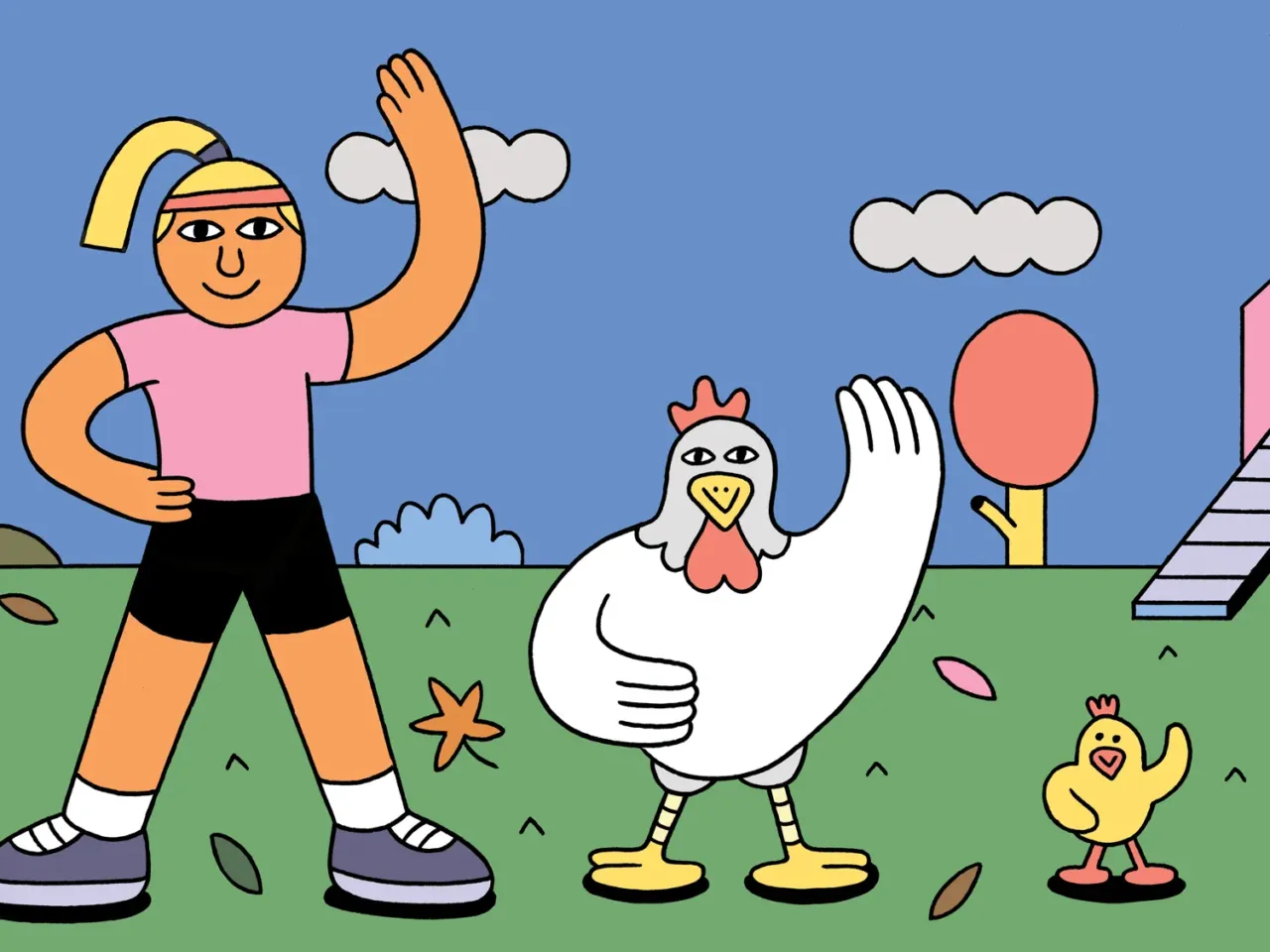 Forget about the gym! Chicken-sizing will keep you fit. Bonus: Fresh eggs