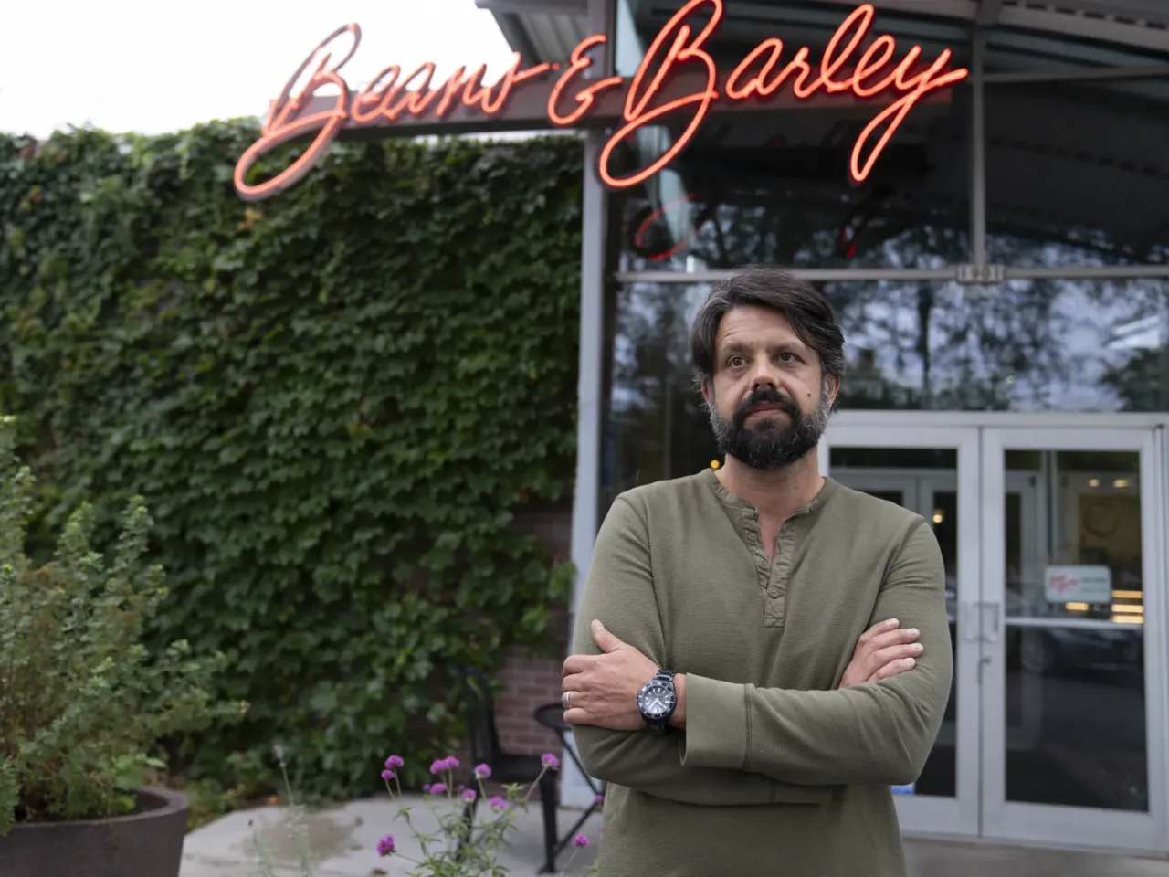 What matters to key swing state voters in Wisconsin? A single road offers a glimpse 2 Beans & Barley owner Jim Neumeyer wants candidates who are interested in small businesses.