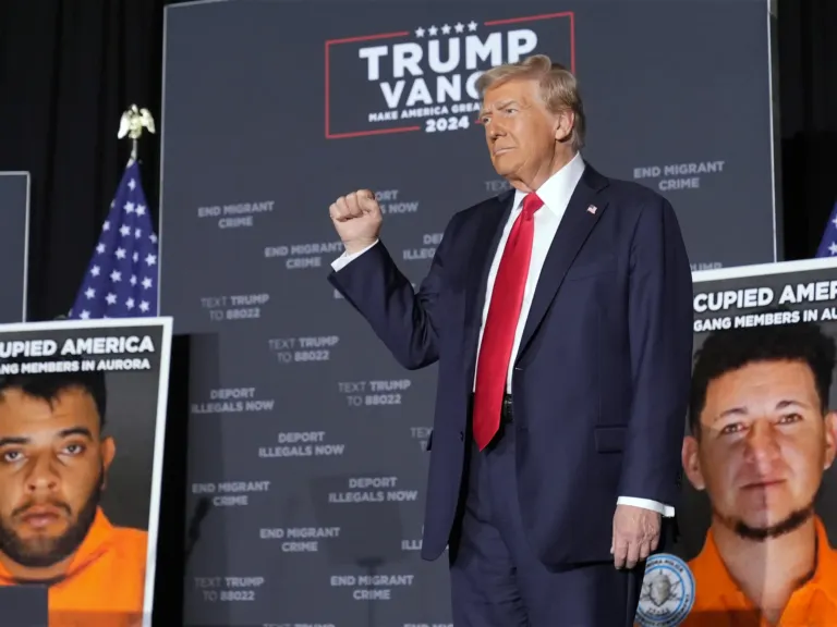 Trump rallies in Aurora — a city he has demonized as overrun by migrant crime
