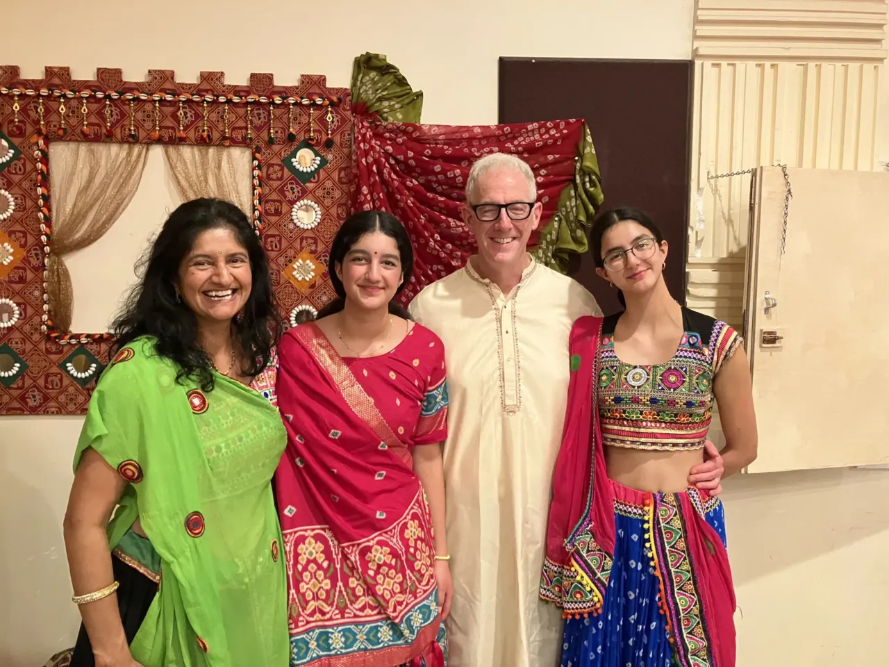 (Left to right) Nimisha Ladva with daughter Himani Steingard, husband David Steingard and daughter Medha Steingard.