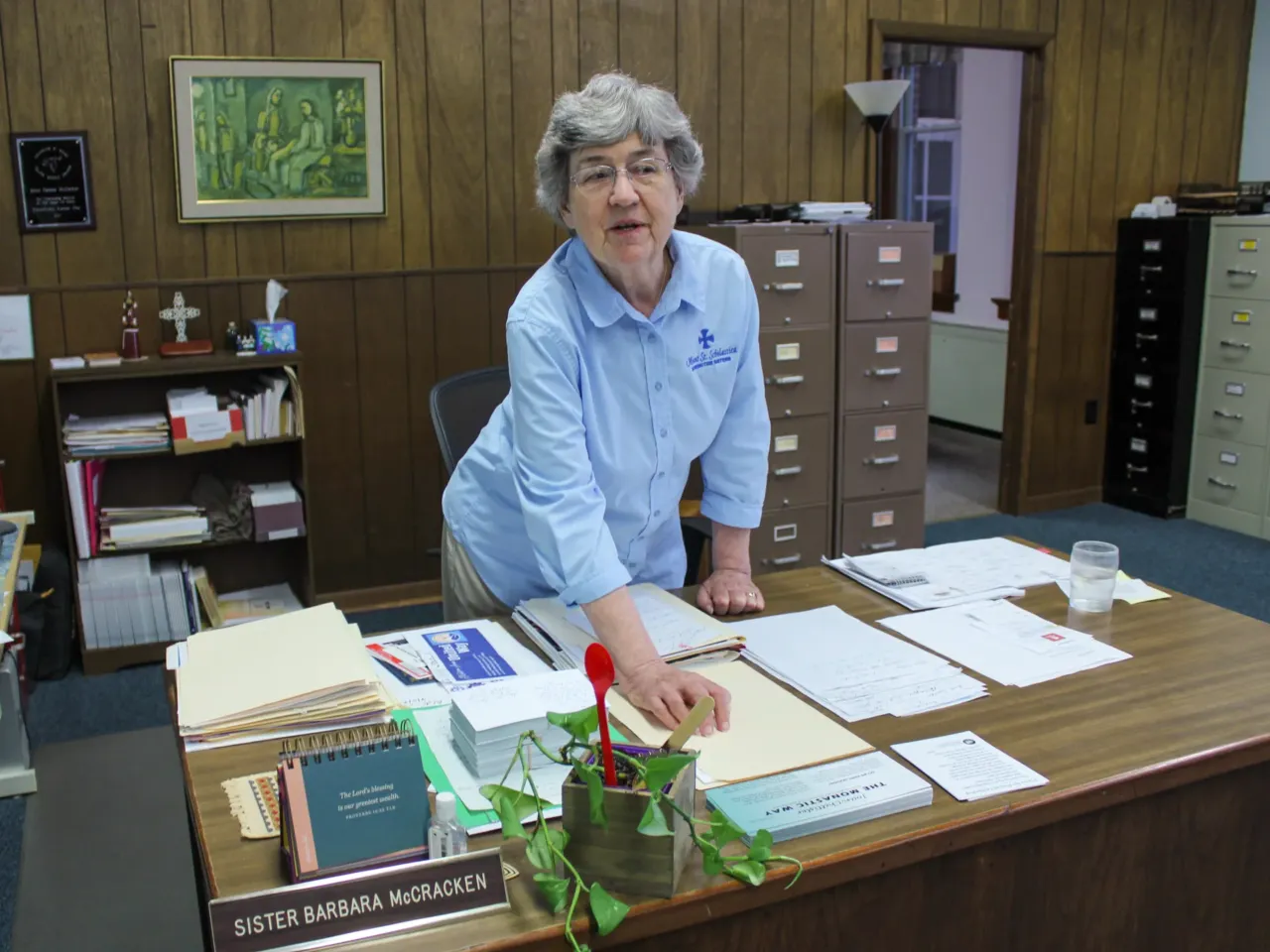 Sister Barbara McCracken directs the Benedictine Sisters of Mount St. Scholastica’s shareholder activism work.