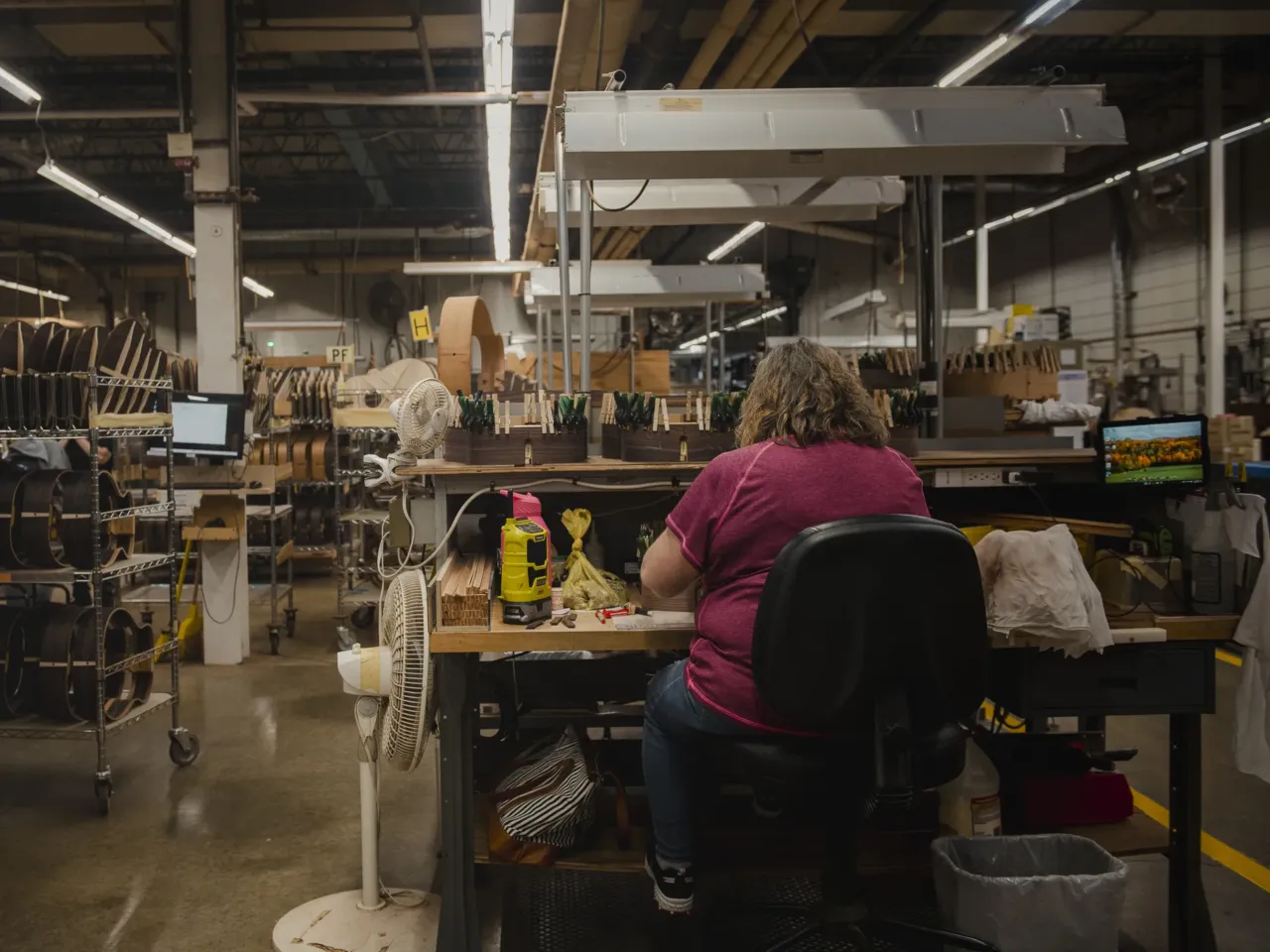 Another reason Pennsylvania is a swing state has nothing to do with the election 8 An employee works at the Martin Guitar factory.