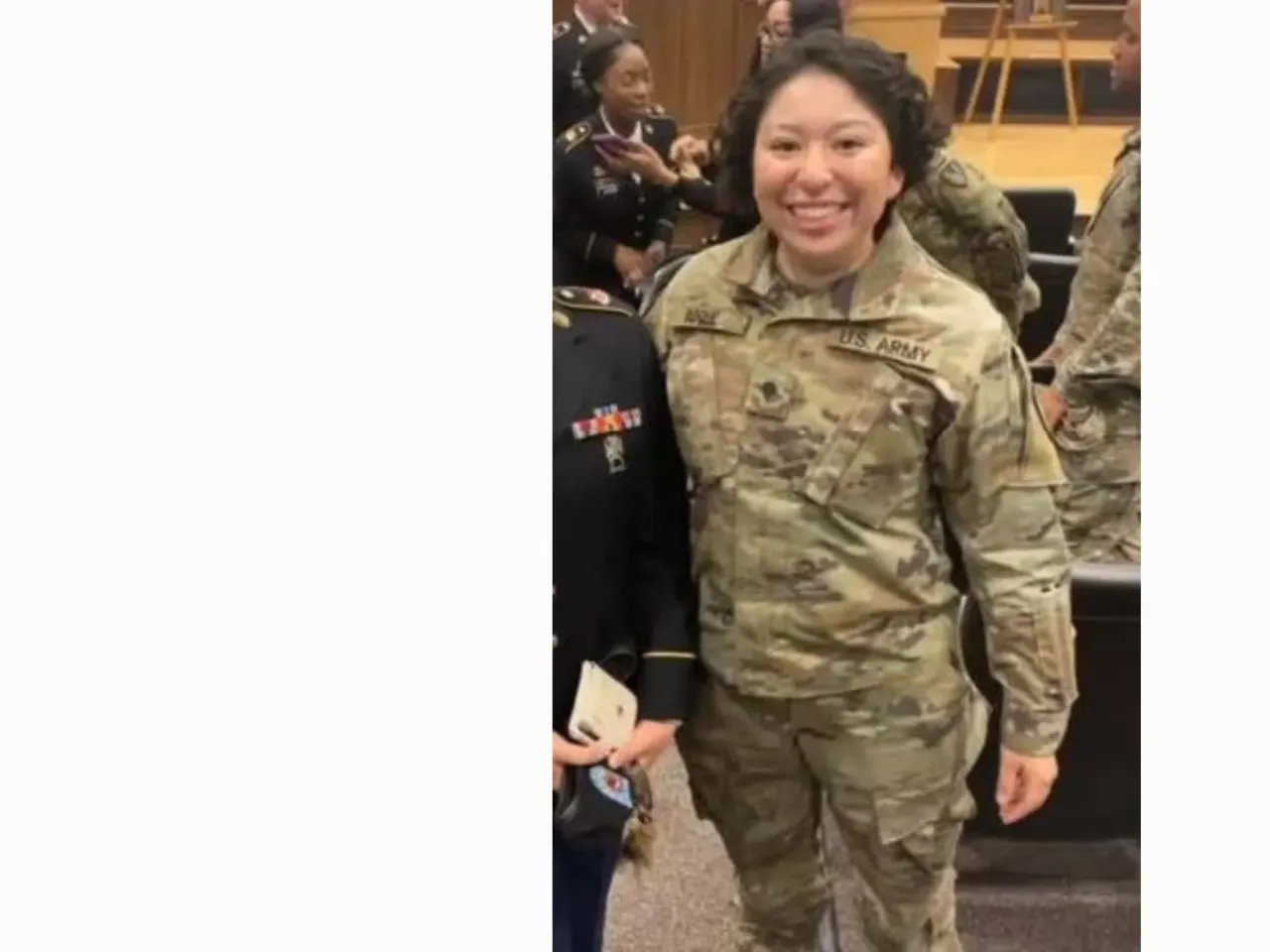 Sgt. Sarah Roque enlisted in 2020. She was a bridge crewmember and served as a mine-dog handler with the K9 detachment in the 5th Engineer Battalion.