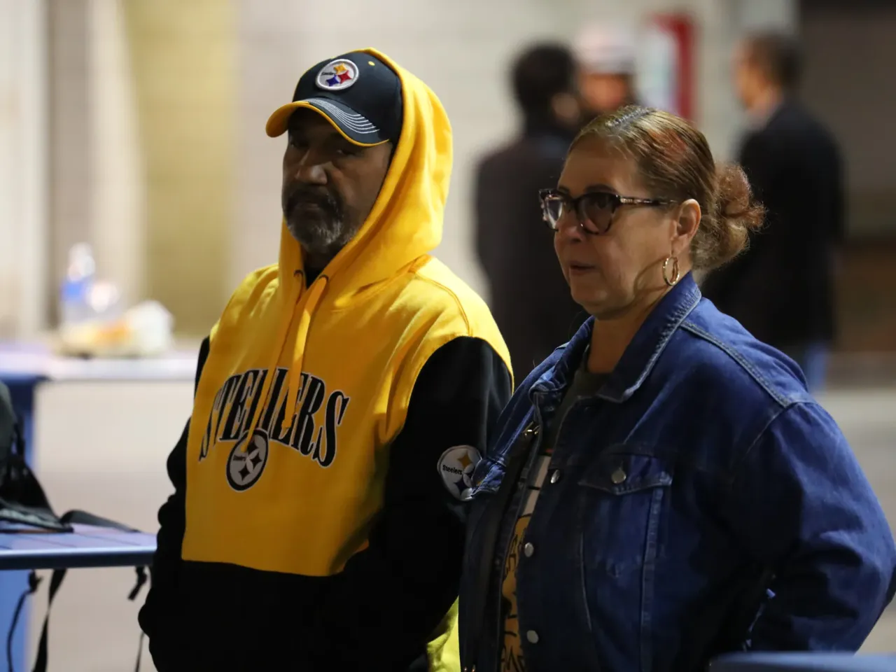 Trump and Harris were in Reading, Pa., today, thanks to a comment about Puerto Rico 3 Osvaldo and Eva Clemente attend a rally organized by the Democratic Party in Reading, Pa., on Saturday.