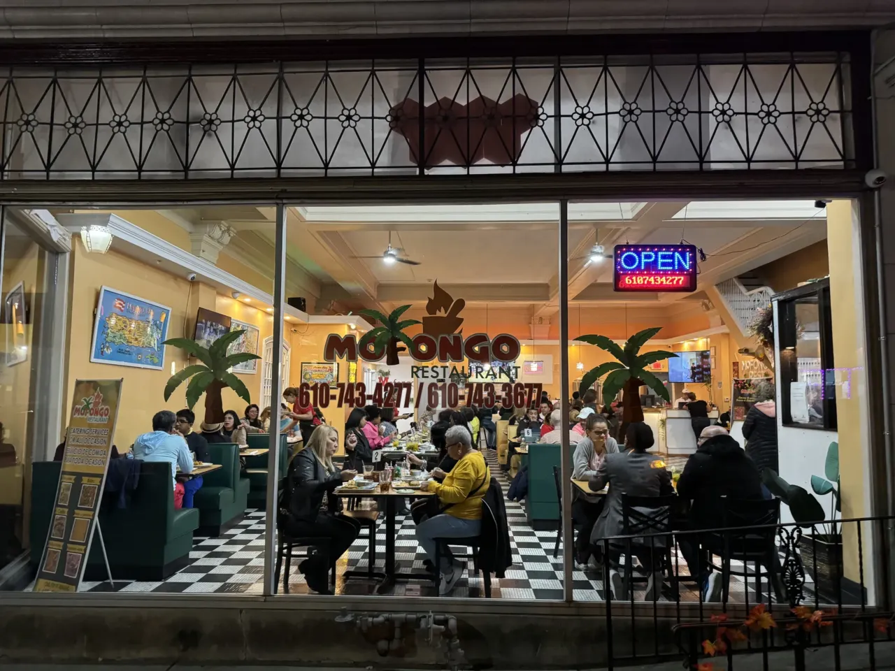 El Mofongo Restaurant in Reading, Pa. — a popular restaurant for Puerto Rican and Dominican residents in the city —  on Nov. 2, 2024.