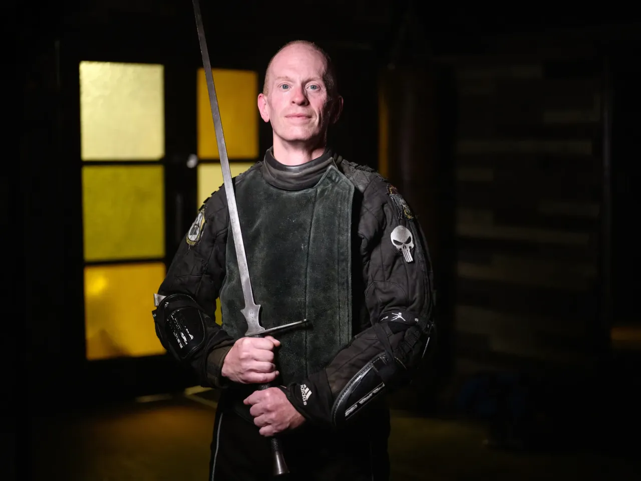 You can sword-fight at this club. But no politics allowed 4 Todd Rooney, a high school English teacher, is photographed on Oct. 4. Rooney is a competitor in the long-sword tournament.