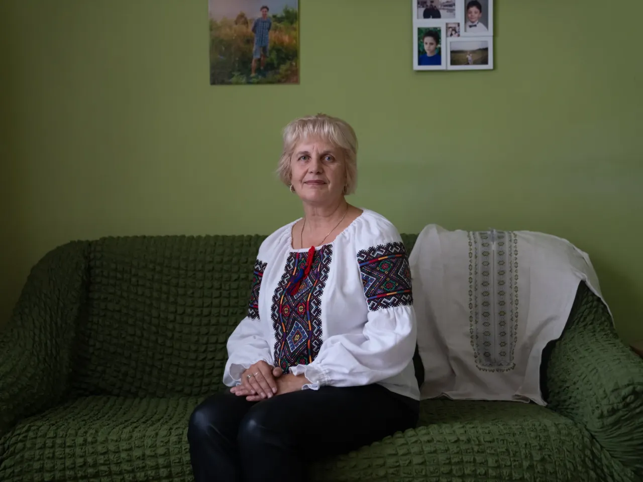 Hanna Haiduk grew up learning traditional Hutsul embroidery techniques. She is part of the Hutsul ethnic group from the Transcarpathian region, which is mainly part of modern-day Ukraine.