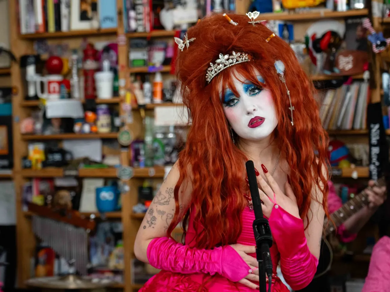 NPR photographers share their favorite Tiny Desk Concert pictures from 2024 9 Chappell Roan