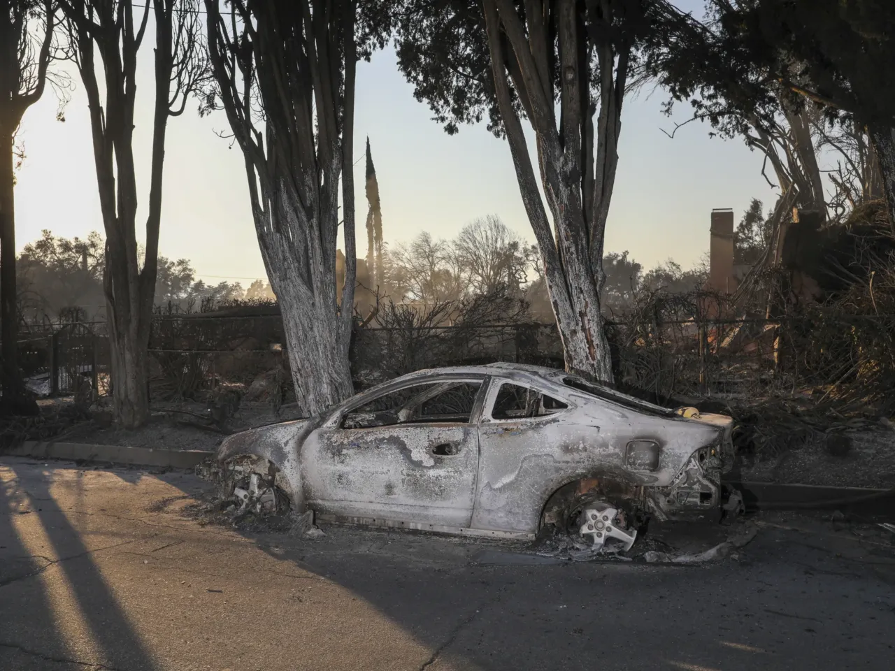 Friday, Jan. 10: Destruction from the Eaton fire in Altadena.