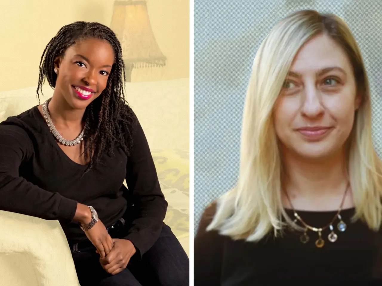 Monica O'Neal (left) is a clinical psychologist who focuses on relationships. Meredith Goldstein (right), is the author of The Boston Globe's advice column Love Letters.