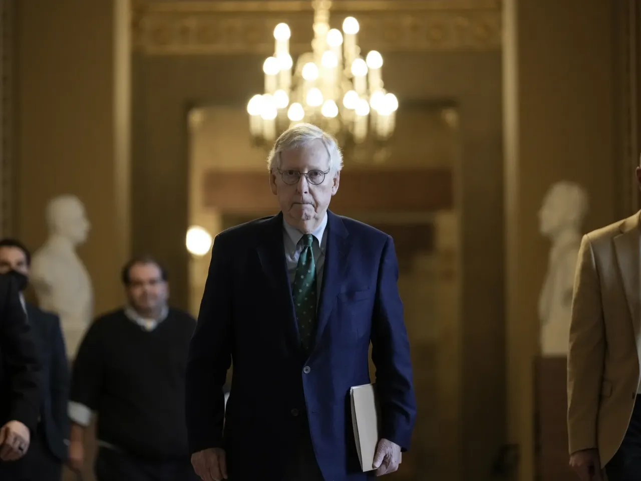 Sen. Mitch McConnell says he will not seek reelection in 2026 1 Mitch McConnell leaves his office and walks to the Senate floor on March 6, 2023.