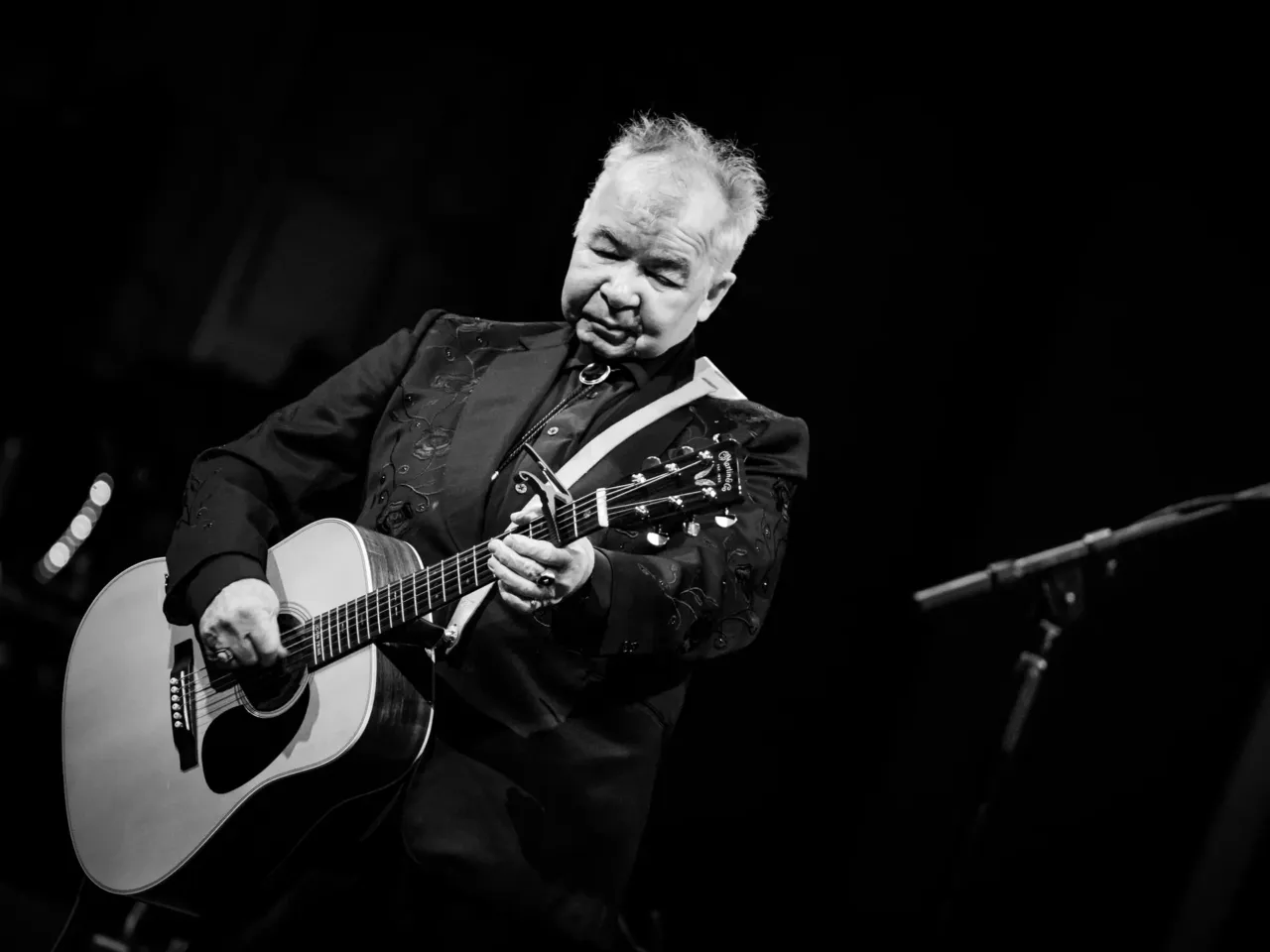 John Prine performs in Hollywood, Calif. on October 01, 2019. Prine, a beloved elder in the country and Americana worlds, died of complications caused by COVID on April 7, 2020.