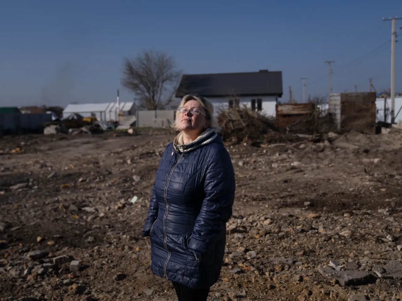 Ukrainians in front-line regions reel from losses, but say hope dies last for them 4 Larisa Prytsyk stands on the lot where the home she shared with her aging mother once stood. The lot has been cleared in preparation for a new house to be built. Mother and daughter returned to their village last November, more than two years after they'd evacuated. By then, Russian forces had been pushed back for some time — but front-line activity can still be heard less than 30 miles away.