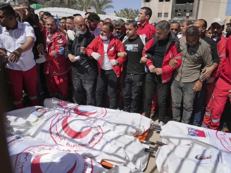 Palestinian medics say a video of Gaza rescue crews under fire refutes Israeli claims