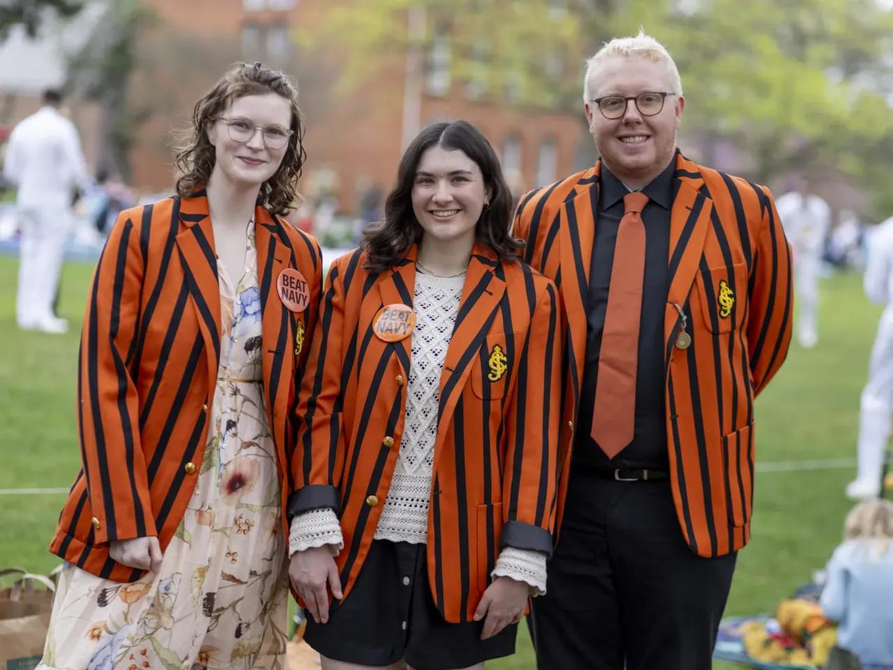 'The lawn giveth and the lawn taketh away': Photos from the 41st Annapolis Cup 15 Alumni of the St. John's College croquet team, "Rusty Wickets" Elizabeth Meade (left), Mia Kobylski (a former Imperial Wicket) and Thomas Balding (right) volunteer at the 2025 Annapolis Cup.