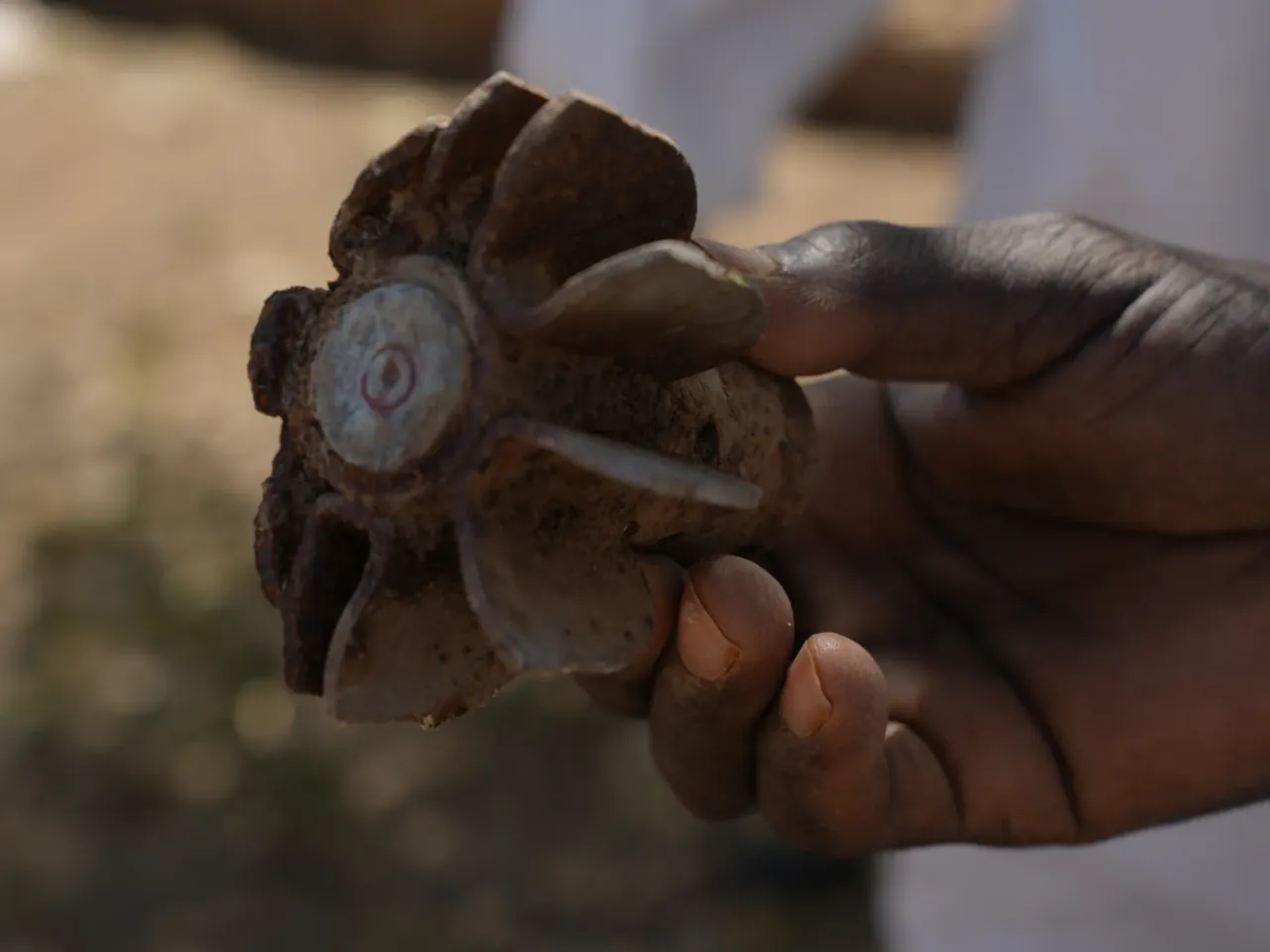 Photos: 2 years of war in Sudan 2 Pieces of projectile explosives found in Omdurman on Jan. 11, 2025.