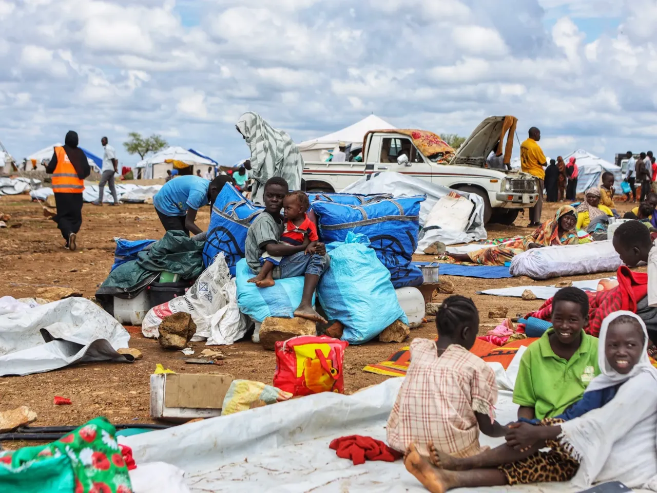 Photos: 2 years of war in Sudan 6 Al-Hawri internally displaced persons camp in Gedaref state on July 27, 2024.