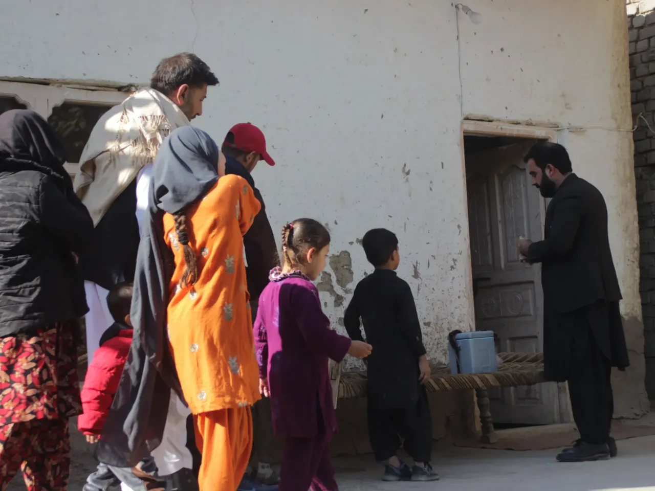 Could polio be poised for a comeback? 2 Children wait to receive polio vaccination in Nangarhar province, east Afghanistan, in November 2024 — part of a three-day campaign kicked off in 11 out of Afghanistan's 34 provinces that month, according to the Ministry of Public Health. Sharafat Zaman Amarkhail, the ministry's spokesperson, said 5.3 million children under age 5 were expected to receive vaccine doses during the campaign.