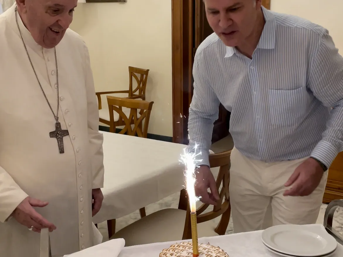 "I'm gonna miss him": Pope Francis remembered by a close friend and survivor of abuse 1 Pope Francis and Juan Carlos Cruz celebrating Cruz's birthday on Aug. 13, 2023