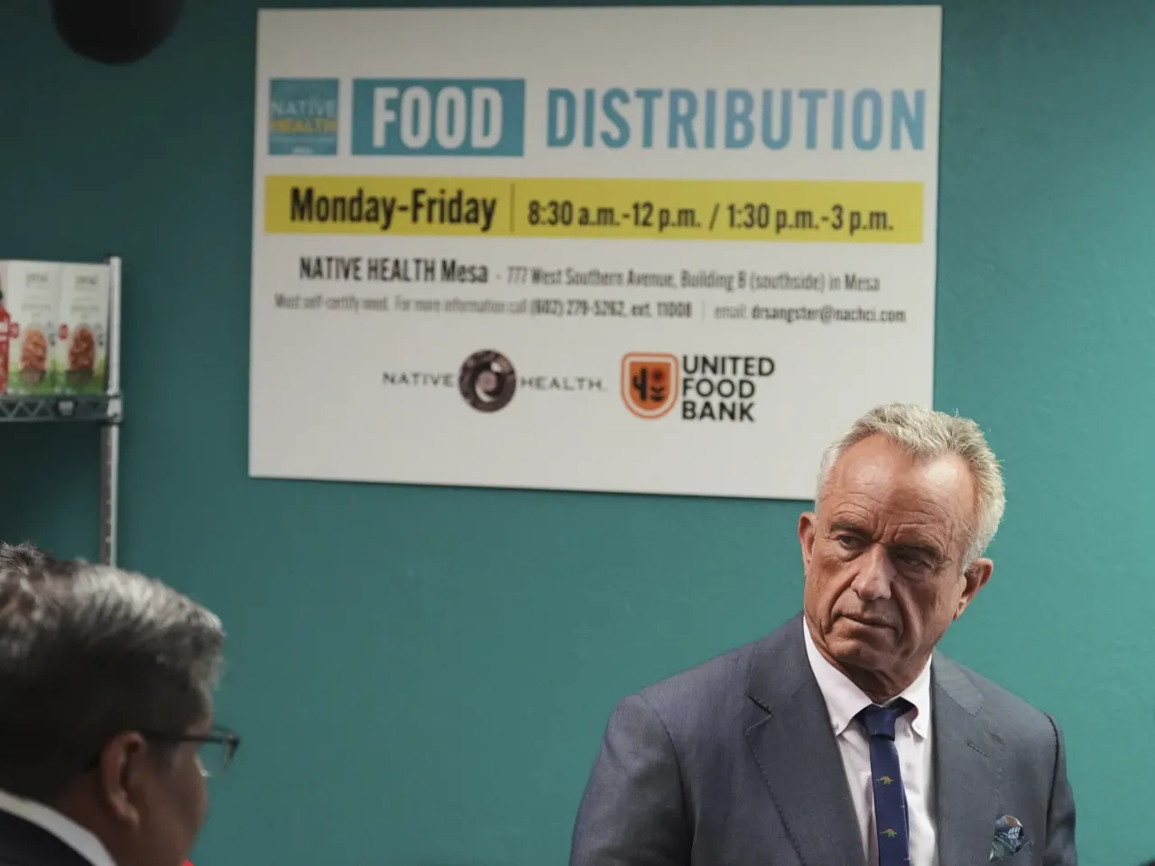Meet the Florida group chipping away at public benefits one state at a time 1 U.S. Health Secretary Robert F. Kennedy Jr. tours a food bank in Mesa, Ariz., on April 8, 2025. Arizona Gov. Katie Hobbs vetoed a law backed by Kennedy and FGA to keep SNAP benefits from being spent on soda.