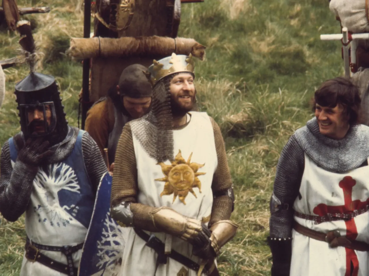 50 years of 'Monty Python and the Holy Grail': Its legacy and what it means to fans 2 Sir Bedevere the Wise (Terry Jones), Patsy (Terry Gilliam), King Arthur (Graham Chapman), and Sir Galahad the Pure (Michael Palin) in Monty Python and the Holy Grail.