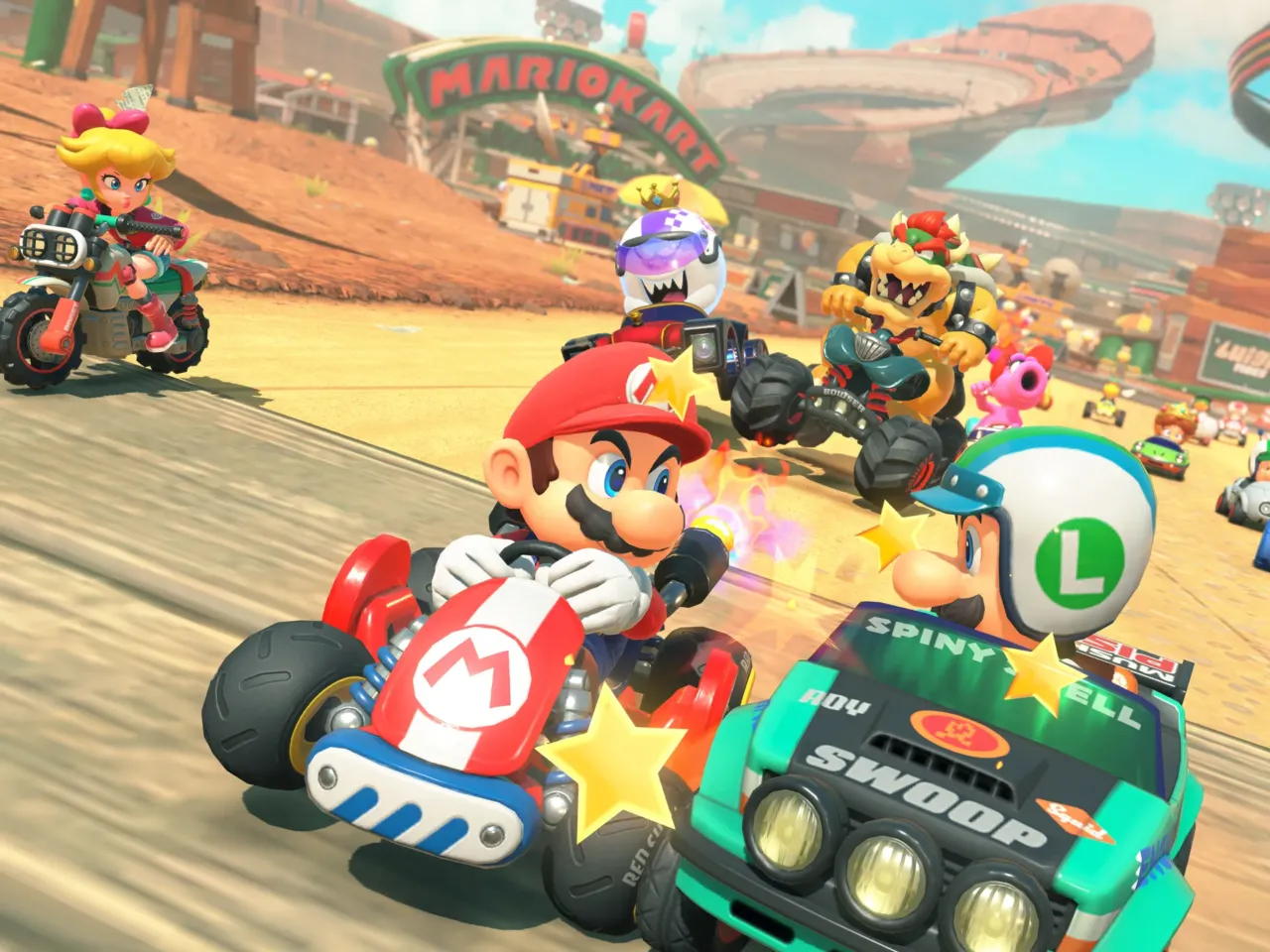 Fans drive huge Nintendo Switch 2 launch; others play the waiting game 1 Mario Kart World sells for $80 and is exclusive to the Nintendo Switch 2 system.