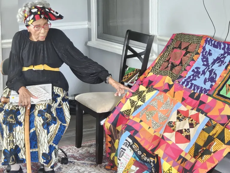 On Juneteenth, she celebrates the role quilts may have played in Underground Railroad