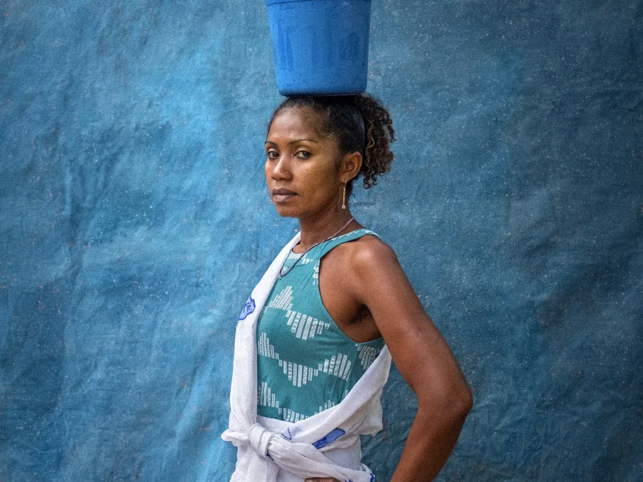 Photos: Why it took courage for these women to pose for the camera 1 A portrait of Sylvia Suzanie Razanparana. When she first suffered symptoms from female genital schistosomiasis, which resemble the symptoms of sexually transmitted diseases, her husband accused her of betraying him and left her.