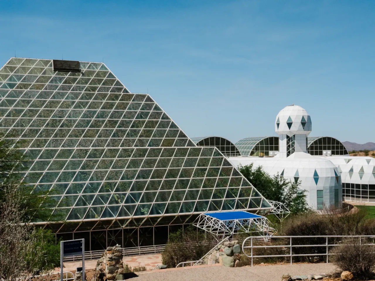 Inside the evolution of Biosphere 2, from '90s punchline to scientific playground 2 The Biosphere 2 complex including the living quarters, right, on June 20, 2025, in Oracle, Ariz., U.S.