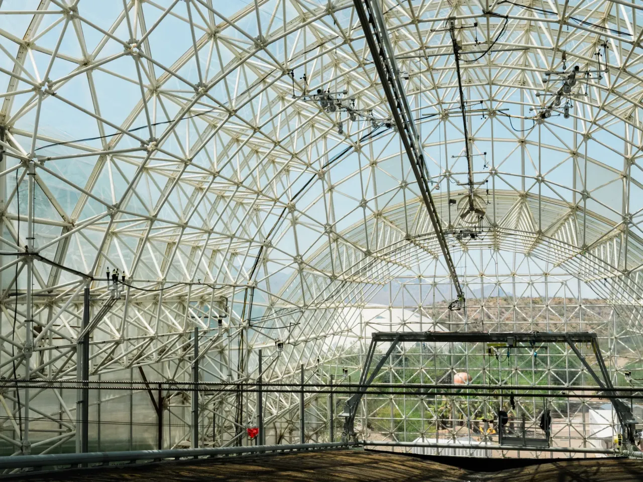 Inside the evolution of Biosphere 2, from '90s punchline to scientific playground 14 One of three greenhouse areas in the Landscape Evolution Observatory (LEO) at Biosphere 2 on June 20, 2025, in Oracle, Ariz.