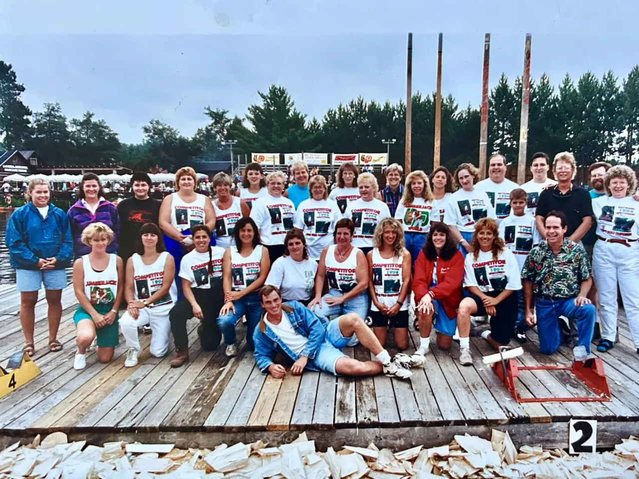 Hit the road, Jack! Lumberjills chip their way into timber sports 3 Lumberjills competed in the underhand chop and women's sawing events for the first time in 1994.