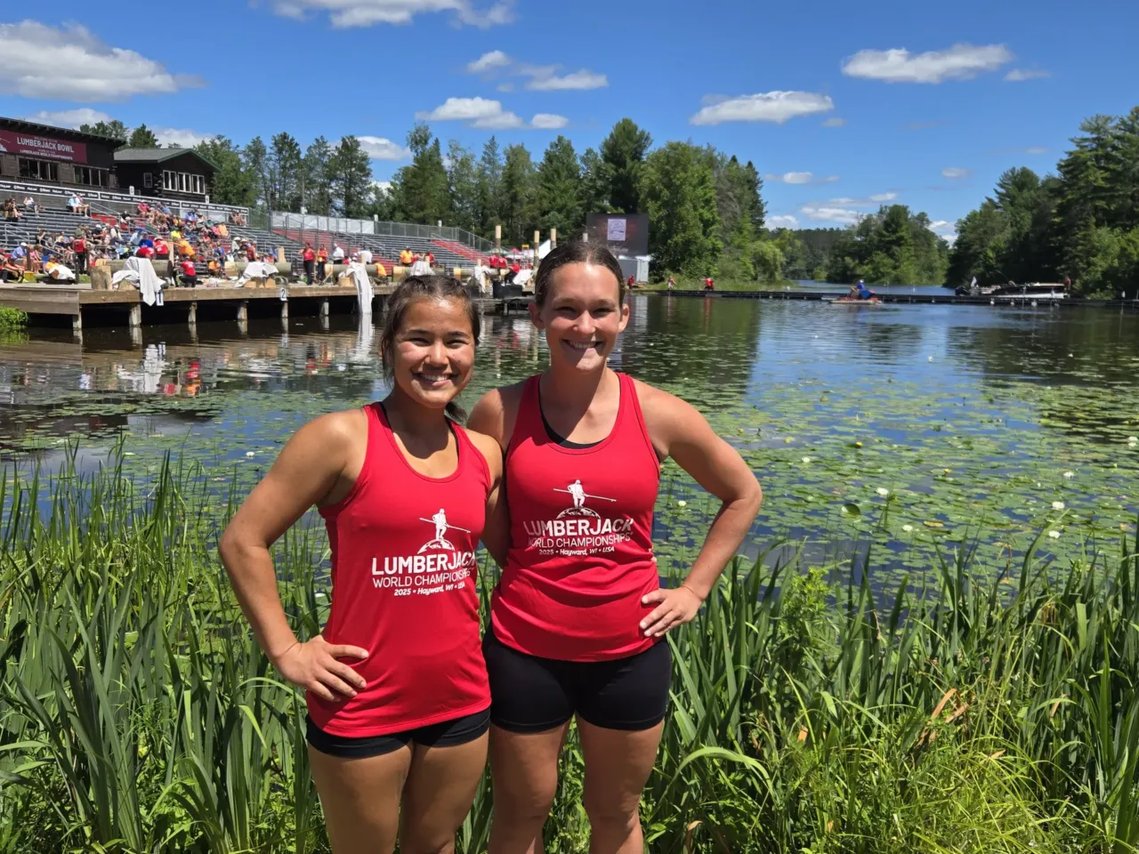 Hit the road, Jack! Lumberjills chip their way into timber sports 5 16-year-old Aini Anderson (left) and 24-year-old Livi Pappadopoulos (right) from La Crosse County, Wisconsin, found a close friendship through lumber sports.