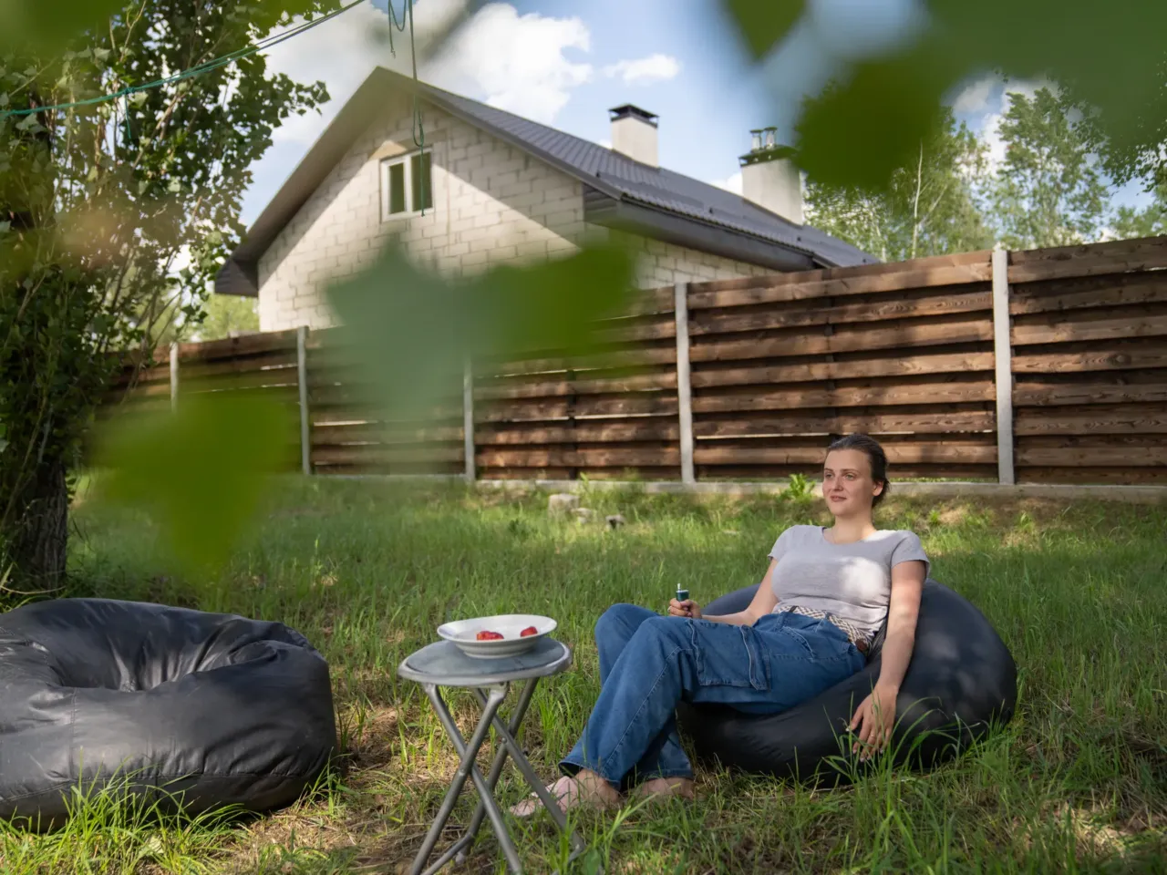 Millions of Ukrainians abroad hope to return home once Russia's invasion ends 5 For now, Kazakova works remotely from a suburb outside Kyiv, as she waits to heal from her surgery and spends a bit of time back in her home country, despite not yet wanting to stay in Ukraine permanently.