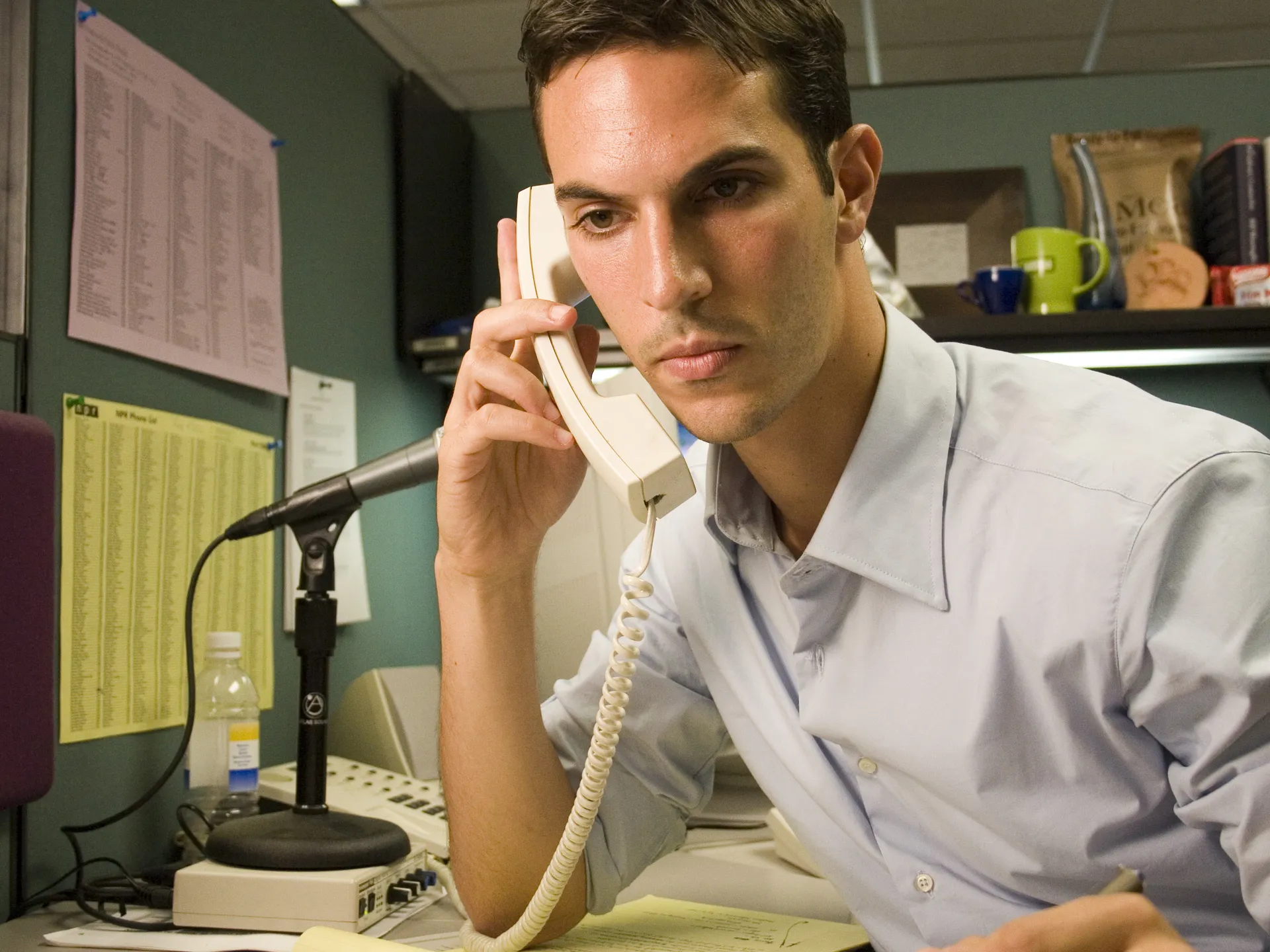 Ari Shapiro says farewell to NPR 2 Ari Shapiro on the phone while working at his desk in the NPR office, 2006. Jacques Coughlin/NPR.