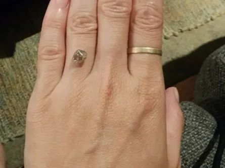 A New York woman dug for 3 weeks to find her own engagement ring diamond