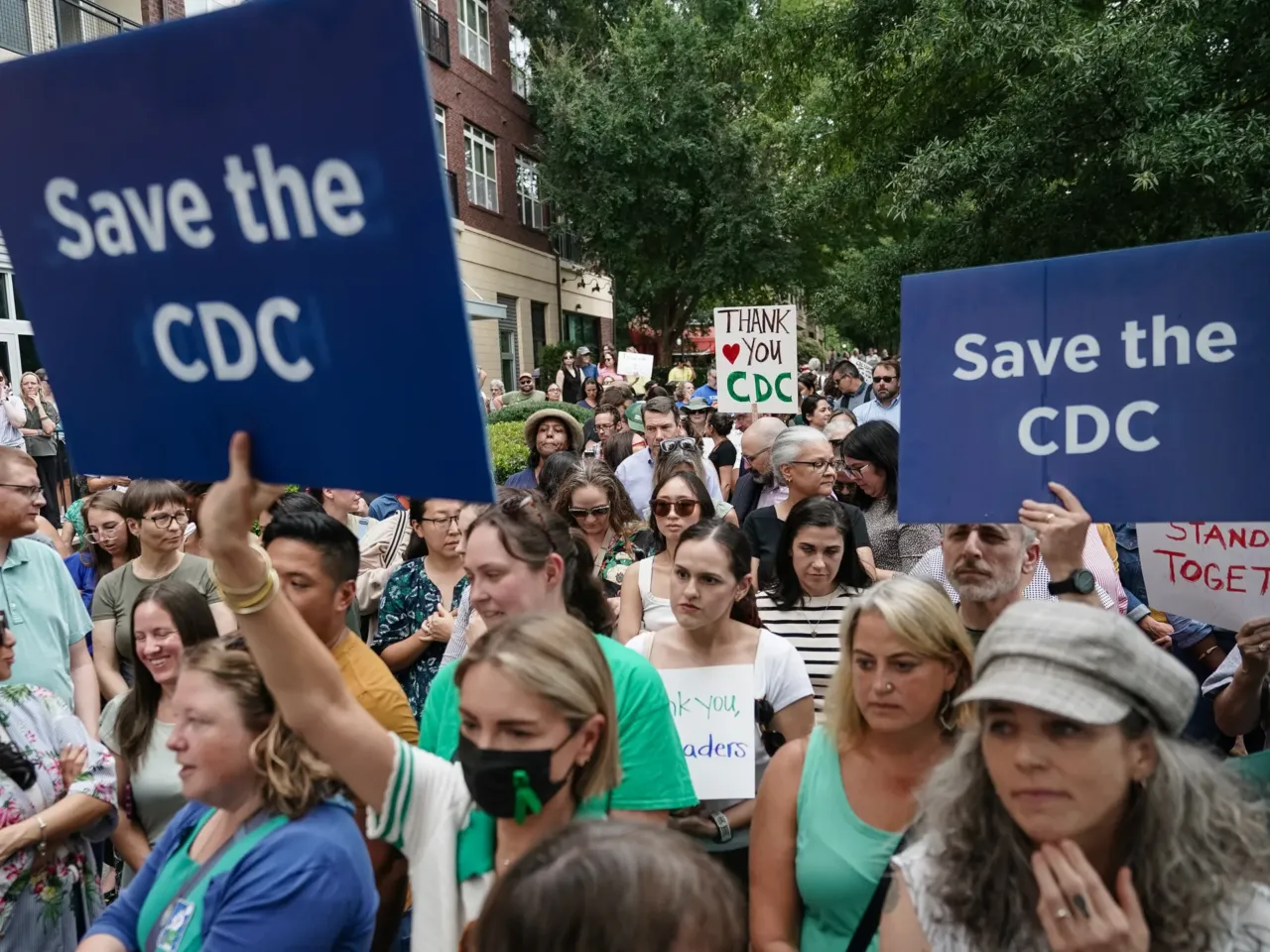 It's been a week of chaos at the CDC. Here are 5 things to know 1 CDC employees and supporters gathered outside the agency's headquarters in Atlanta Thursday to rally in support of three leaders who resigned in protest of the firing of CDC director Susan Monarez.