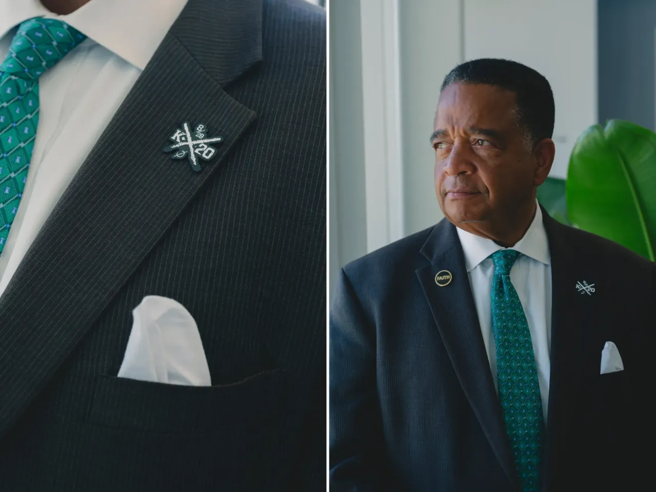 In New Orleans, memories of Katrina remain vivid 20 years later 2 New Orleans District D Councilman Eugene Green Jr. wears a badge of remembrance marking 20 years since Hurricane Katrina.