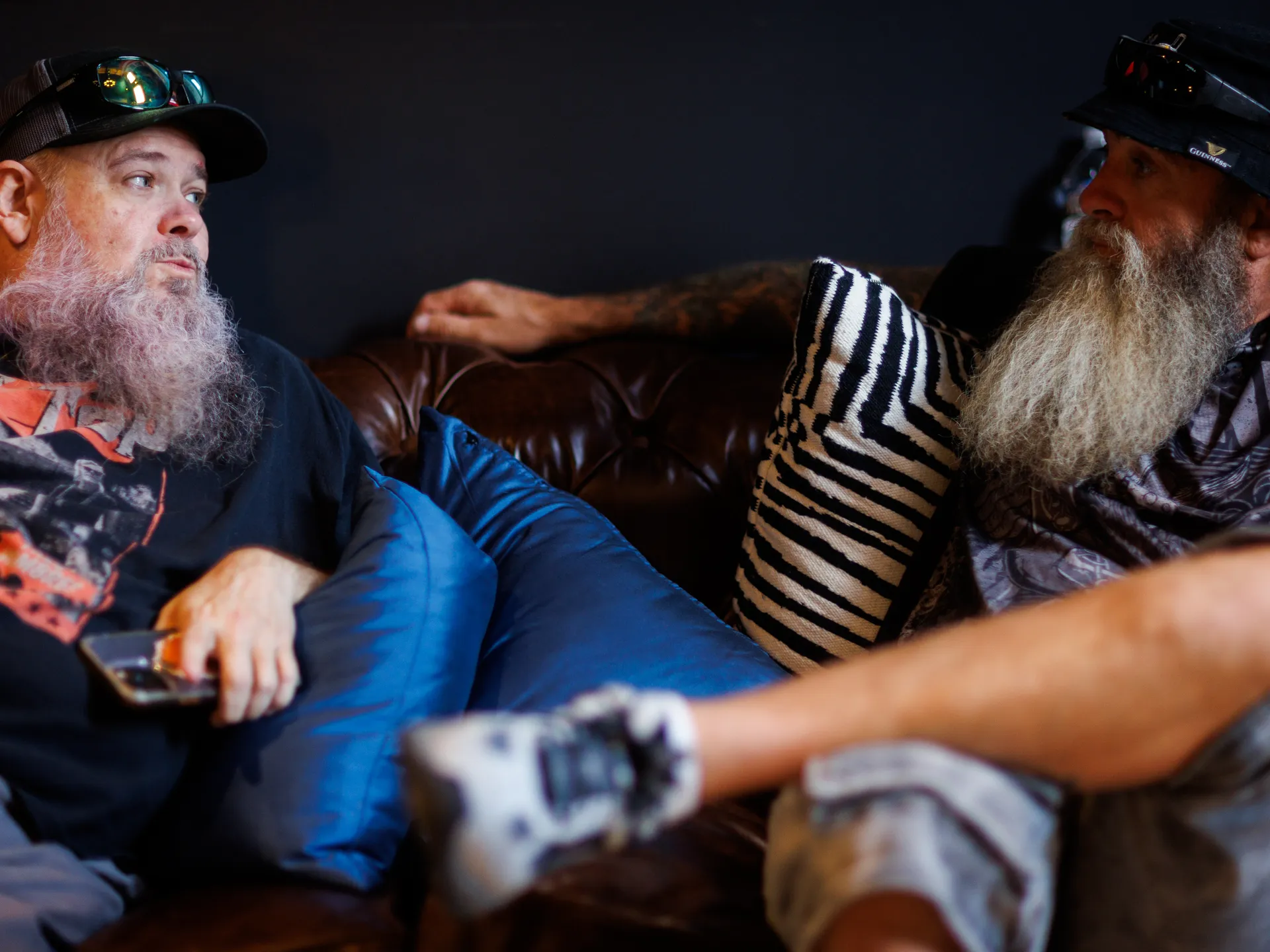 Joy and happiness radiate when GWAR and Lamb of God return to Richmond 11 Mike Bishop, left, Blöthar the Berserker's human thrall, chats with Ronnie Cook, a friend of the band's, before a GWAR performance.