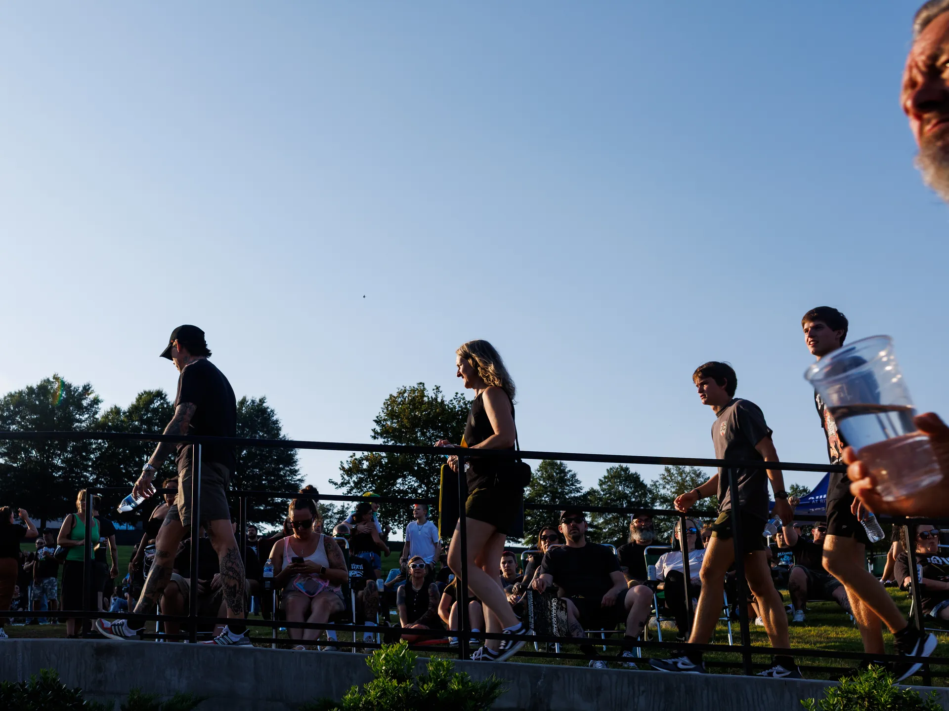 Joy and happiness radiate when GWAR and Lamb of God return to Richmond 22 Attendees arrive for a concert at Allianz Amphitheater in Richmond on July 24, 2025.