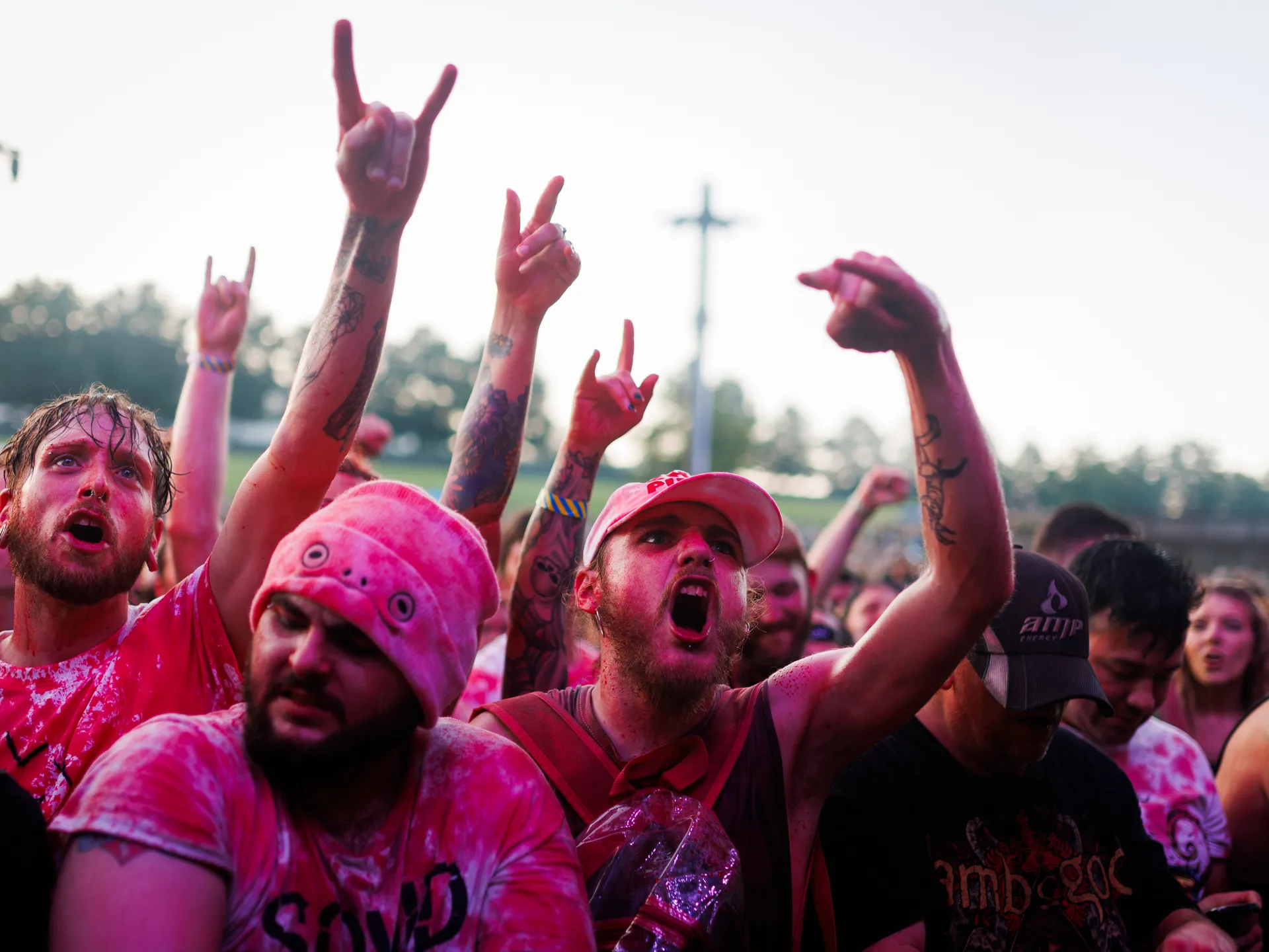 Joy and happiness radiate when GWAR and Lamb of God return to Richmond 30 Caleb Campbell is seen dancing and singing along during a GWAR performance in Richmond on July 24, 2025 in Richmond.